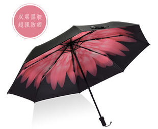 自动双层加厚防晒太阳伞雏菊折叠礼品晴雨两用伞女