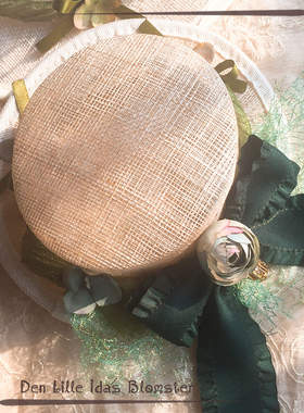 【idas】-mini版仲夏夜之梦-lolita手作 绿色系cla风麻纱小礼帽