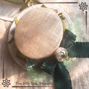 【idas】-mini版仲夏夜之梦-lolita手作 绿色系cla风麻纱小礼帽
