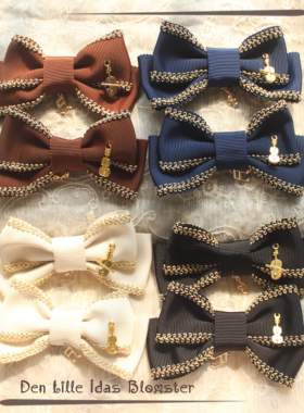 【idas】lolita原创手作跨境CLA系小香风金边螺纹带乐器主题边夹