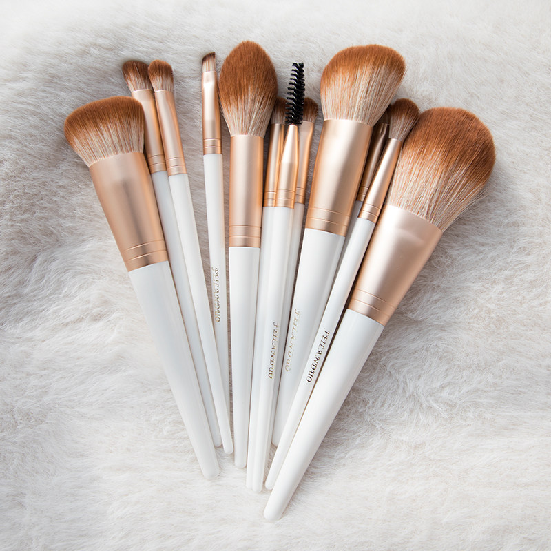 菲兰朵月光12支化妆刷套刷 散粉刷修容刷粉底刷 眼影晕染眼线唇刷,彩妆/香水/美妆工具,化妆/美容工具,淘宝优惠券,粉丝福利购,淘宝优惠卷