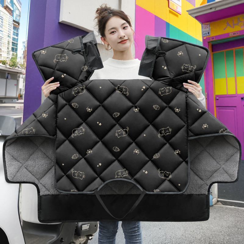 绿源cola9电动车挡风被冬季通用四季款加绒加厚电瓶车防风防雨罩