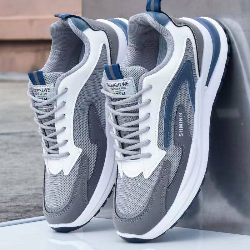 国货品牌男鞋春夏新款透气网面运动鞋韩版防滑耐磨男士休闲跑步鞋