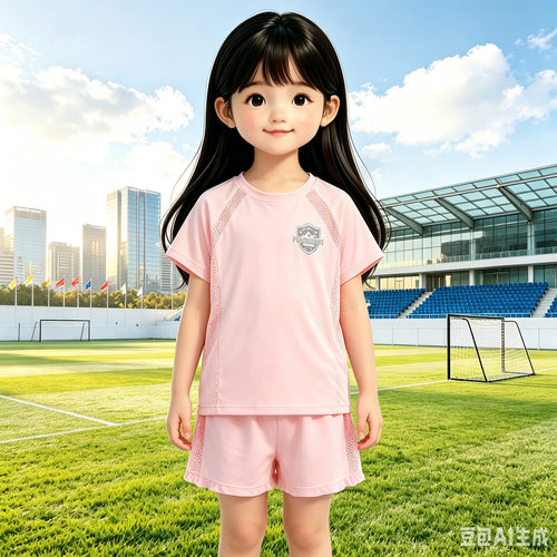 夏季冰丝速干防晒男女童运动套装