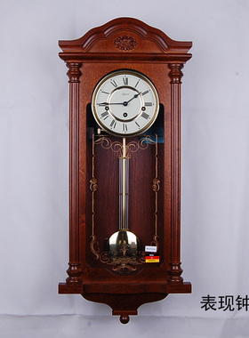 德国原装进口赫姆勒欧式古典整点报时机械挂钟表70509