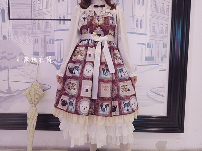 [Xiaolu peach blossom sauce]Animal Frame JSK LOLITA Dress goods in stockin the Play mode/Anime/Periphery/cos/Board games , Quadratic element Lolita, Lolita/Soft dress/Dress category - from Buy2taobao.com to provide professional Taobao agent buy service