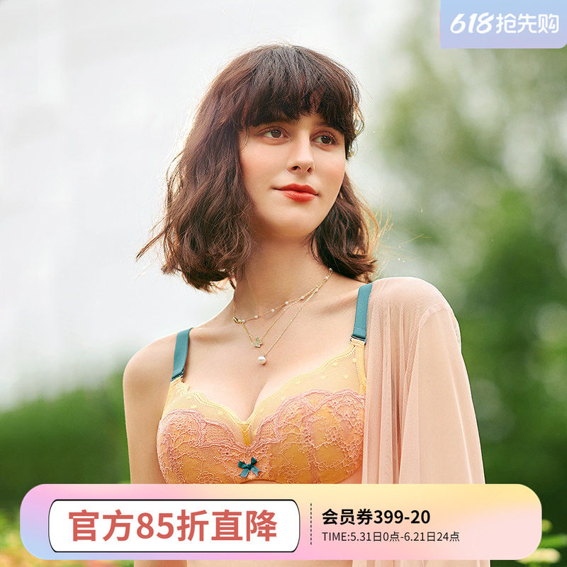 怡倩大码抹胸内衣女薄款显胸小防下垂软钢圈胸罩防凸点超薄杯文胸