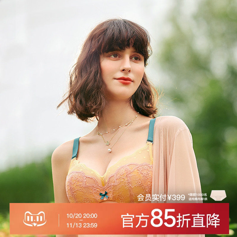 怡倩大码抹胸内衣女薄款显胸小防下垂软钢圈胸罩防凸点超薄杯文胸