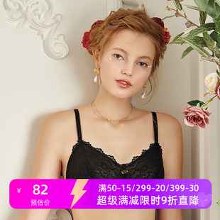 怡倩无钢圈超薄文胸 内衣女bralette 性感蕾丝无海绵透气法式 薄款