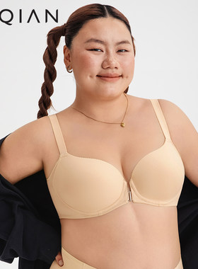 怡倩大胸前扣内衣女薄款