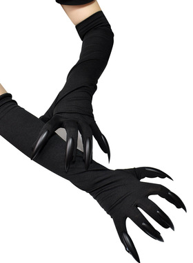 长指甲手套hollowen cosplay长款表演出道具滴血鬼爪子万圣节恐怖