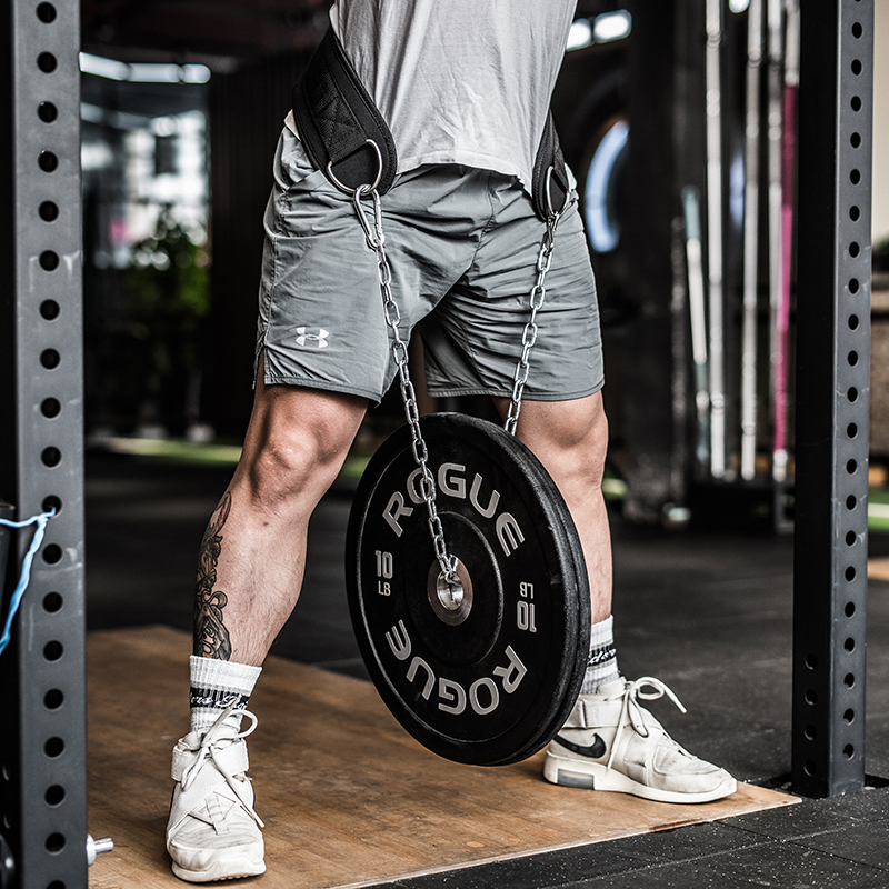 克里斯街健训练负重腰带引体向上单双杠健美健身房杠铃片加重铁链