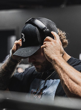 C宝克里斯帽子男健身训练夏季防晒遮阳透气跑步棒球帽运动鸭舌帽