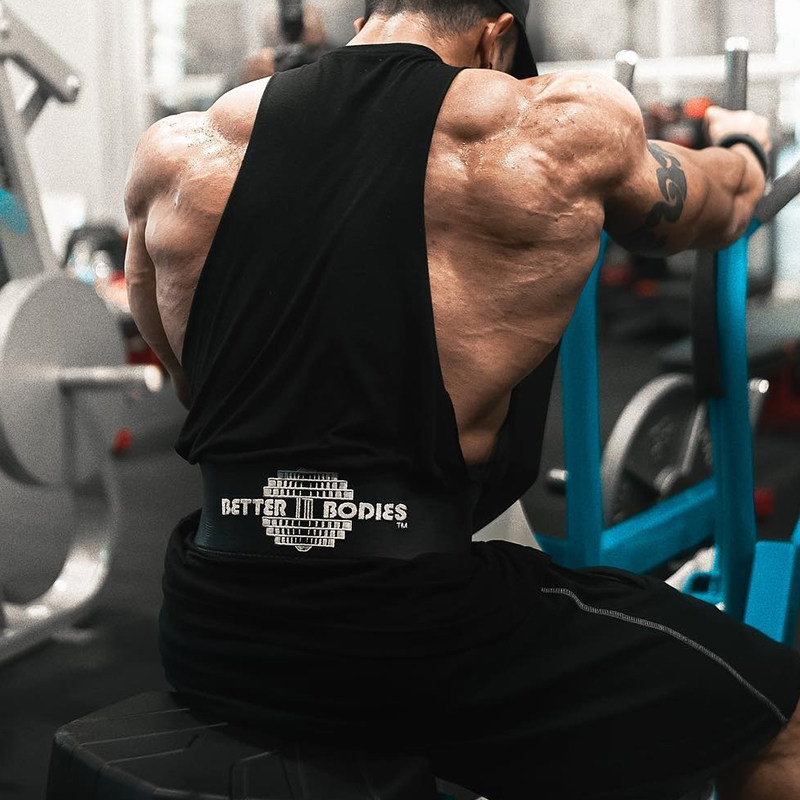 专业健身牛皮腰带男硬拉深蹲卧推健美刺绣健体力量训练举重护腰带