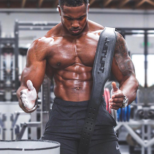 力量举深蹲腰带健身牛皮可调节专业运动护具举重硬拉健美训练护腰