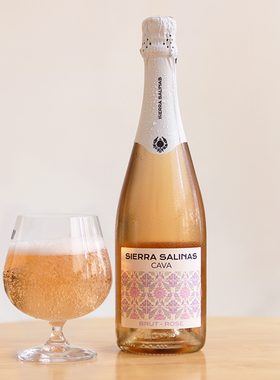 「小葡兰西」草莓玫瑰 清爽干美 西班牙CAVA卡瓦歌海娜桃红起泡酒