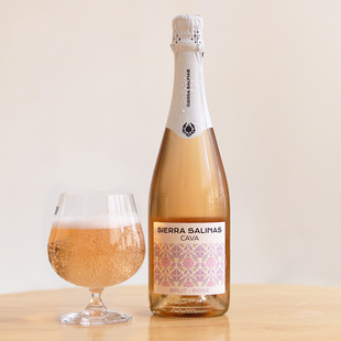 「小葡兰西」草莓玫瑰 清爽干美 西班牙CAVA卡瓦歌海娜桃红起泡酒