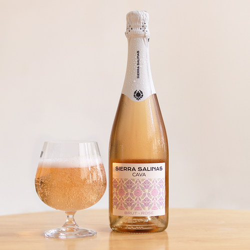 「小葡兰西」草莓玫瑰 清爽干美 西班牙CAVA卡瓦歌海娜桃红起泡酒