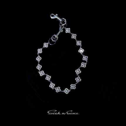 [严浩翔/高瀚宇/张峻豪/Repeter/苏有朋同款]SNS四叶花原创裤链