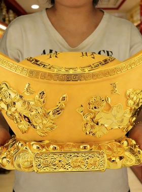招财进宝金元宝摆件存钱罐大号钱袋子家居装饰品摆设61儿童节礼物