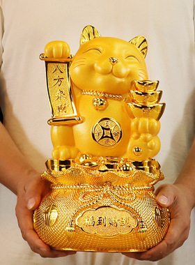 招财猫摆件存钱罐储蓄罐店铺开业礼品前台摆放装饰品生日新年礼品