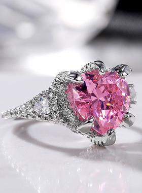 新款锆石爱心开口戒指时尚精致高级感十字架气质百搭轻奢小众手饰