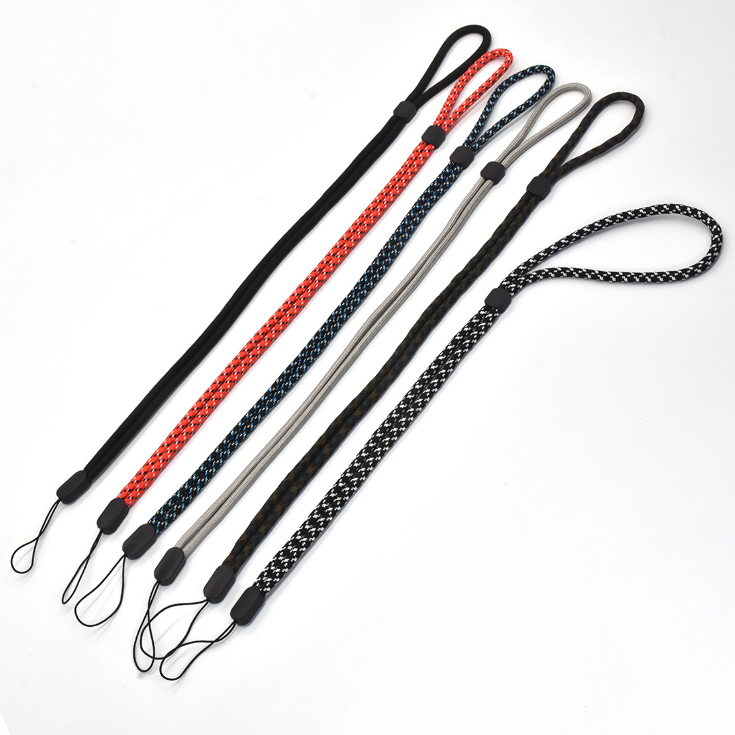 可调节长款挂脖简约手机挂绳创意U盘挂件防丢摔加粗风扇证件卡套