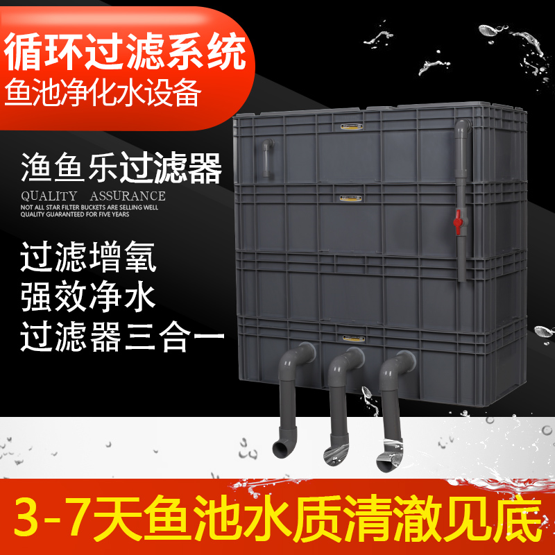 大型室外系统整套水循环鱼池