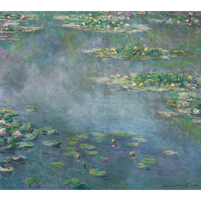 风景油画客厅背景墙装饰画风水山水画Claude Monet-NYMPHEAS3