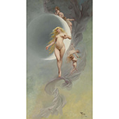 路易斯里卡多法莱罗金星月神女神人物油画客厅玄关卧室装 饰画芯