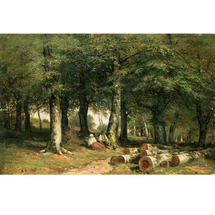 Ivan Shishkin 饰画客厅挂画 国外油画风景写实希施金装