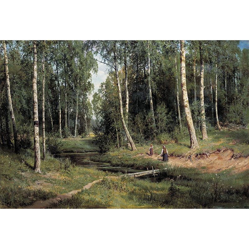 国外油画风景写实希施金装饰画客厅挂画Ivan Shishkin 28图片