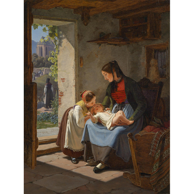 居家会所人物油画