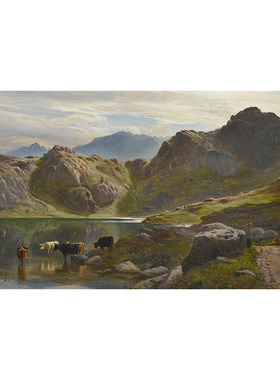 风景油画客厅背景墙装饰画风水山水画 0885#风景第二季MH-B