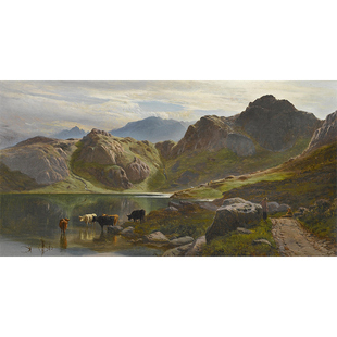 风景油画客厅背景墙装 风景第二季 0885 饰画风水山水画