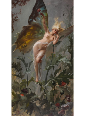 路易斯·里卡多·法莱罗 仙女百合古典人物油画卧室走廊装饰画芯