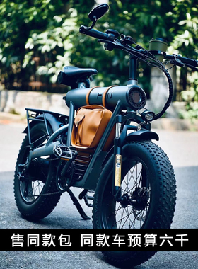 周蜀黍FTN电动车自行车中置电池坐垫包复古改装配件新款防水防晒