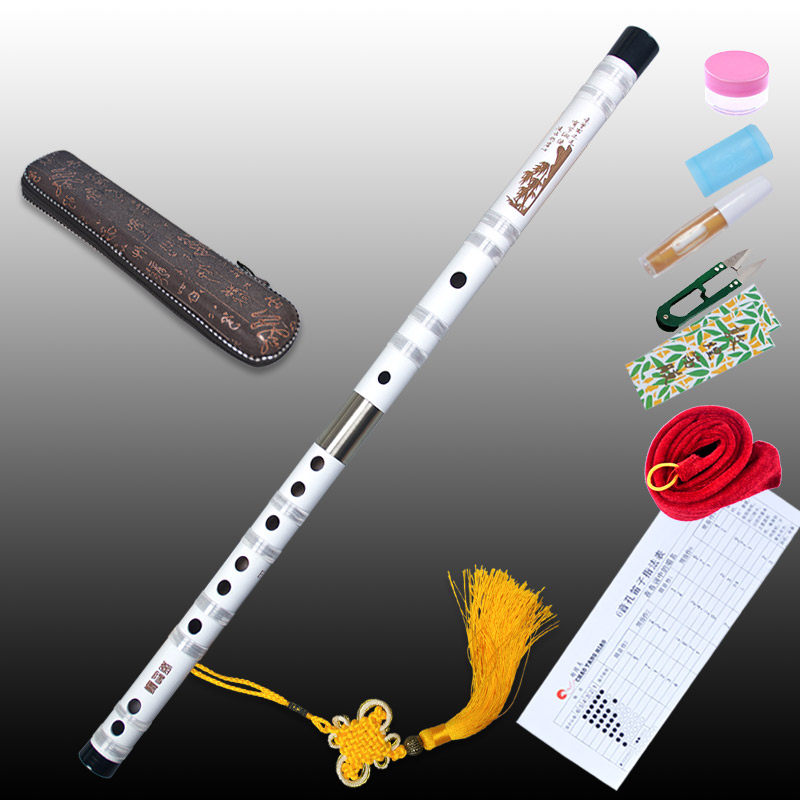 贵州苦竹笛笛子两节双插学生考级专业演奏横笛朝阳鸟乐器正品包邮