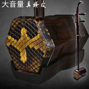 黑檀木二胡乐器专业演奏考级成人学生学习精制微调大音量手工二胡