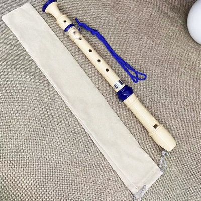 竖笛绒布套袋绒高音竖笛袋拉绳束口包装袋竖笛布套绒布袋35cmx6CM