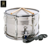 精选高桶小军鼓13英寸军鼓学生队鼓 不锈钢军鼓乐器双音鼓耐搞