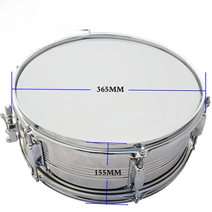14寸铝合金小军鼓 专业演奏小军鼓金属鼓腔架子鼓小鼓精选