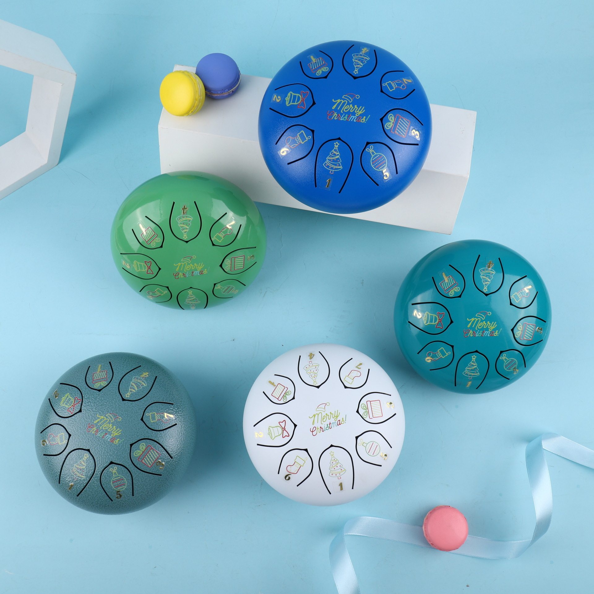 源头工厂6寸8音空灵鼓圣诞节日款礼品乐器打击型跨境,乐器/吉他/钢琴/配件,空灵鼓,淘宝优惠券,粉丝福利购,淘宝优惠卷