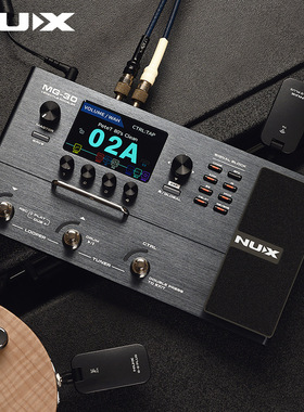 纽克斯数字综合效果器电吉他贝斯电箱琴内置声卡鼓机录音LOOP