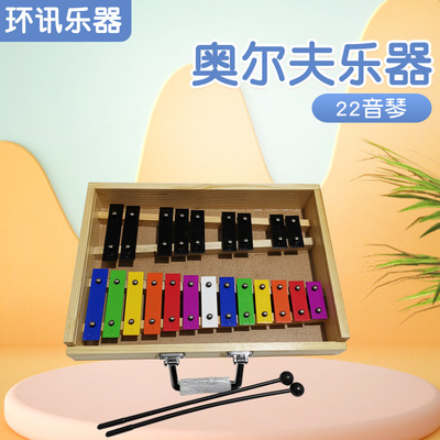 22音铝板琴 奥尔夫打击乐器 儿童表演乐器 亲子互动玩具敲琴打琴