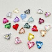 正品 奥地利施家水晶4809尖底歪心形超闪网红爆款 爱心美甲饰品堆钻