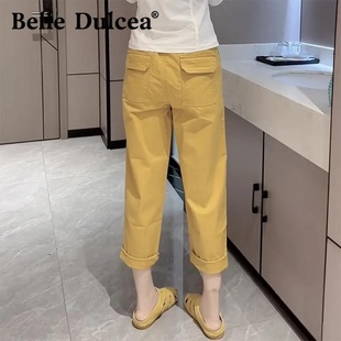 女显瘦洋气哈伦裤 子 新款 裤 2025年夏季 工装 大码 九分休闲裤 遮肉薄款