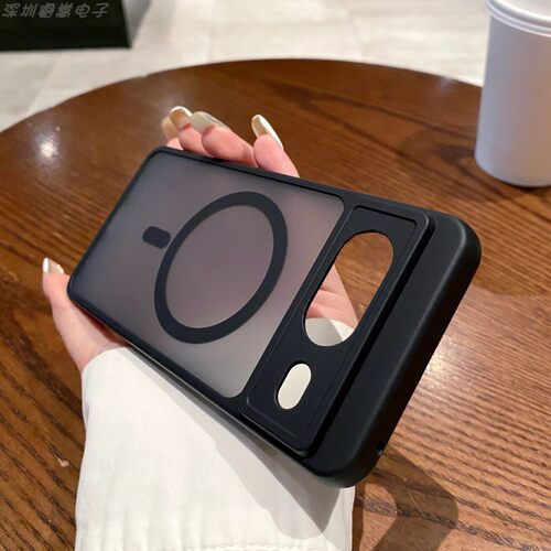 谷歌Pixel8Pro透色磨砂肤感手机壳防滑铠甲保护套Magsafe磁吸充电