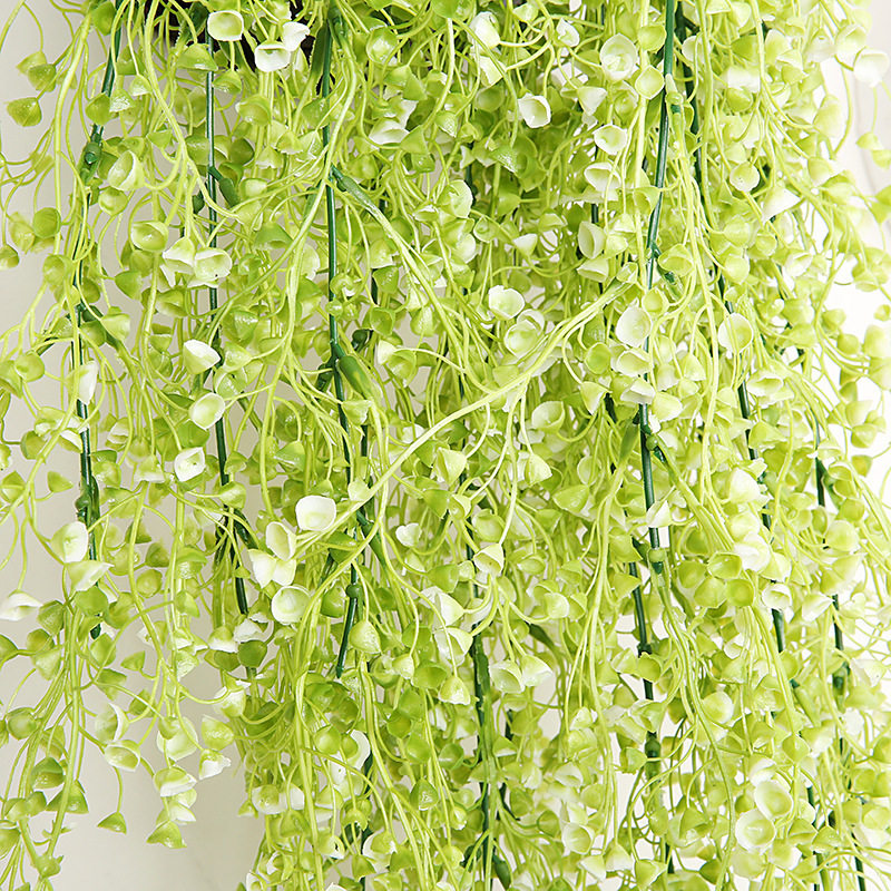 仿真金钟柳壁挂 家居餐厅墙饰塑料藤条壁挂 植物墙装饰吊篮花