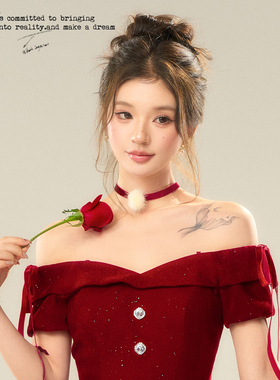 BB BLUE原创12.08七周年上新/圣诞晚宴毛球项链/法式千金项链女